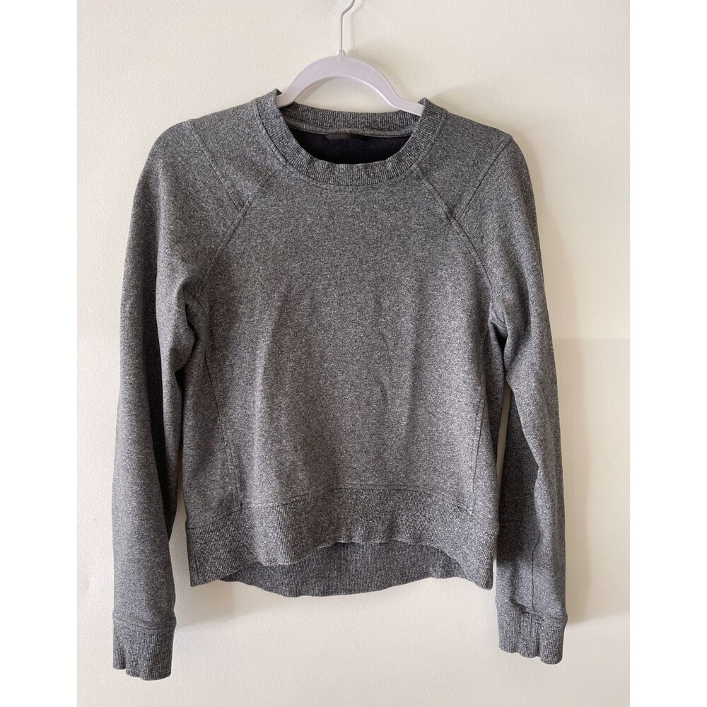 Lululemon Sweater Womens 8? Gray Scuba Crew Neck Sweatshirt